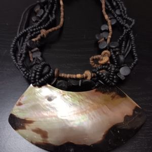 Mother of Pearl Beaded Fashion Necklace